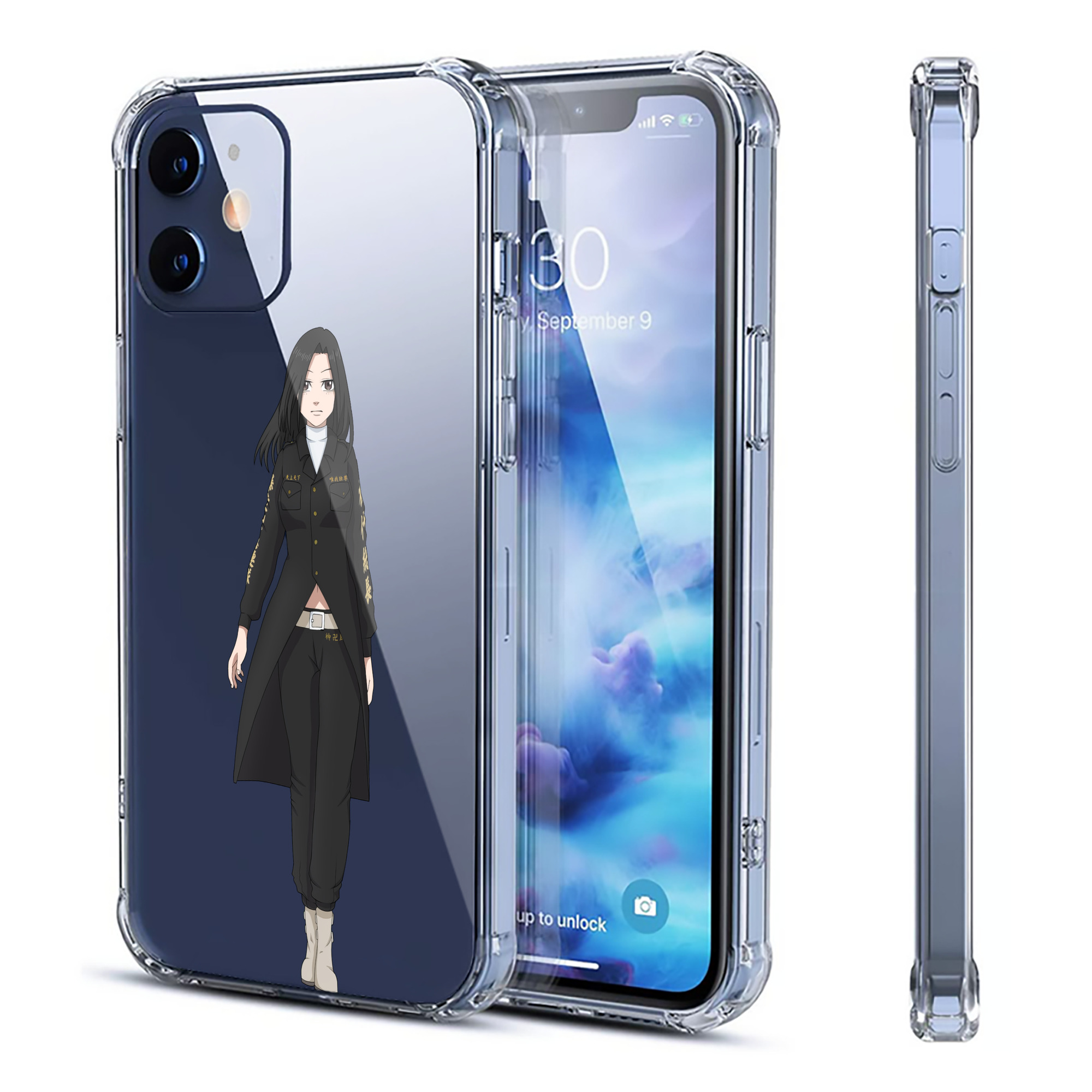 （画像用） 東京リベンジャーズ Tokyo Revengers 【iPhone 12シリーズ対応】透明スマホケース（クリアソフトケース）
